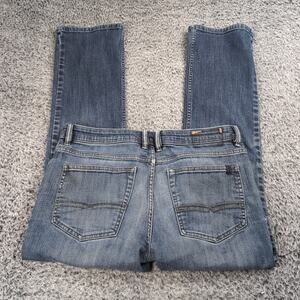Buffalo David Bitton Jeans Mens 34x30 Blue Driven X Straight Basic Stretch Denim